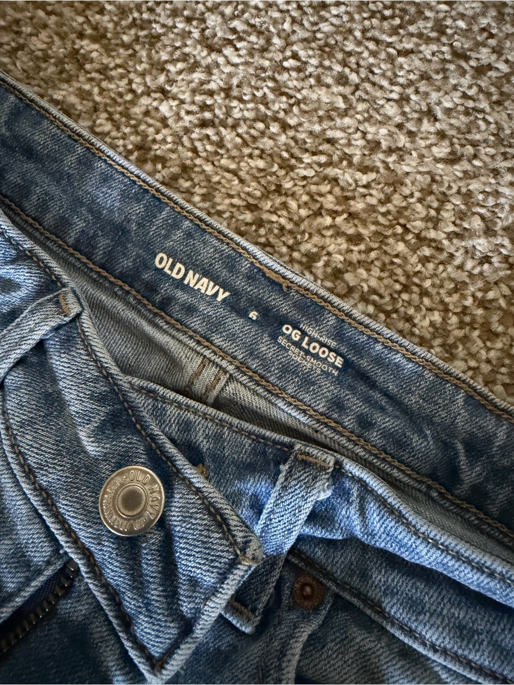 Old Navy Blue OG Loose Denim Jeans